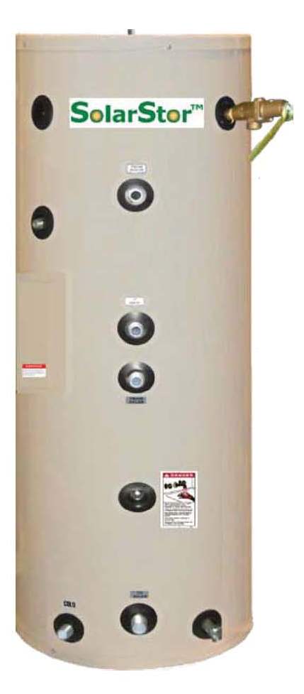 Solar GeoThermal Water Storage Tank- SolarStor 80 gallon SDCE - dual coil  760537188809 | eBay