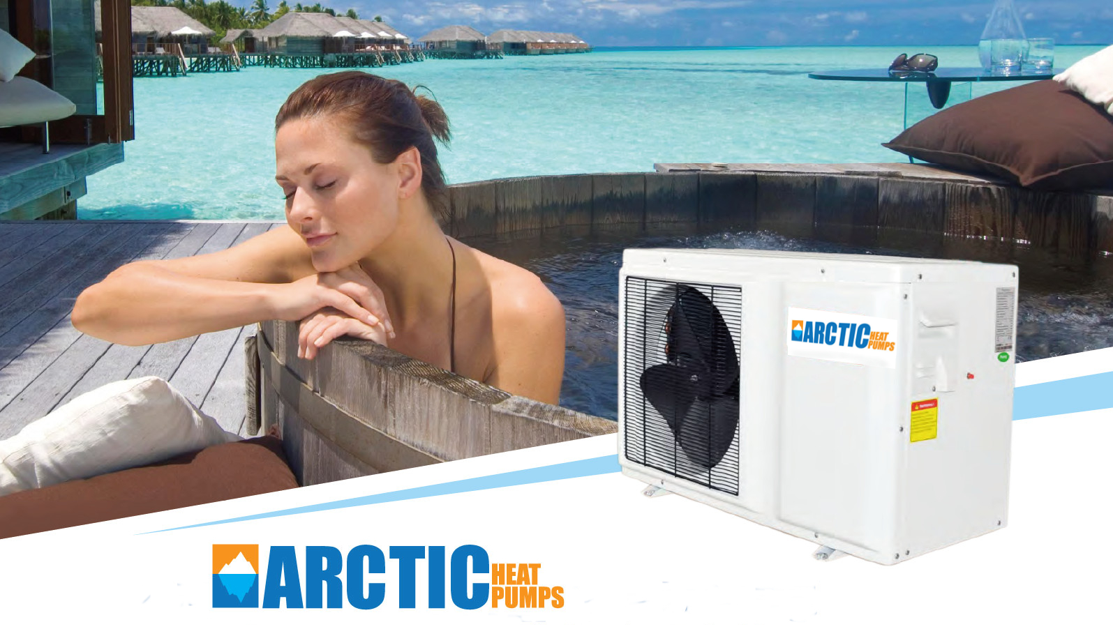 Arctic Titanium Heat Pump for Swimming Pools and Spas - Heats & Chills - 17,700 BTU - DC Inverter