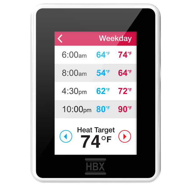 Touch Screen Thermostat - HBX THM-0500