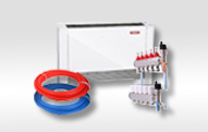 RadiantHeating Supplies Hydronic fan coils, radiant manifolds, zone valves, PEX in-floor piping, ECM Pumps.