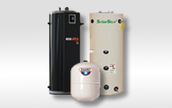 SolarStorage Tanks Special solar tanks include electric back up option and dual internal solar heat exchangers.